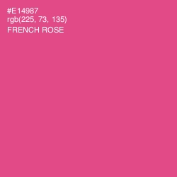 #E14987 - French Rose Color Image