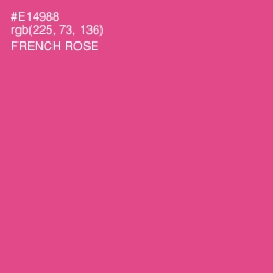 #E14988 - French Rose Color Image