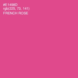 #E1498D - French Rose Color Image