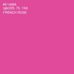 #E1499A - French Rose Color Image