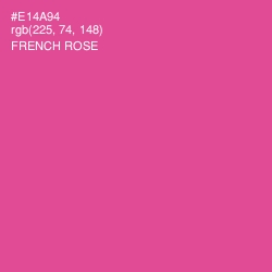 #E14A94 - French Rose Color Image