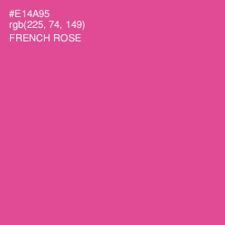 #E14A95 - French Rose Color Image