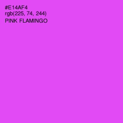 #E14AF4 - Pink Flamingo Color Image
