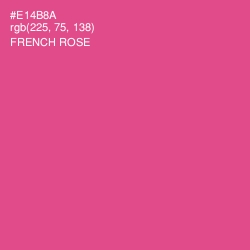 #E14B8A - French Rose Color Image