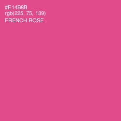 #E14B8B - French Rose Color Image