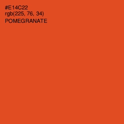 #E14C22 - Pomegranate Color Image