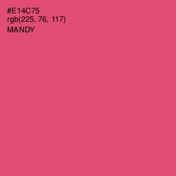 #E14C75 - Mandy Color Image