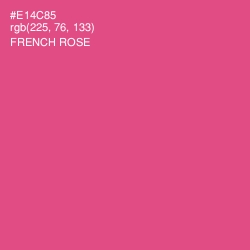 #E14C85 - French Rose Color Image