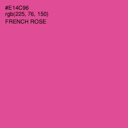 #E14C96 - French Rose Color Image