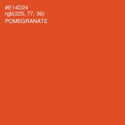 #E14D24 - Pomegranate Color Image