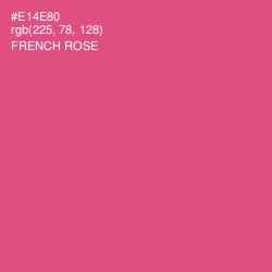 #E14E80 - French Rose Color Image