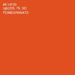 #E14F20 - Pomegranate Color Image