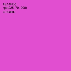 #E14FD0 - Orchid Color Image