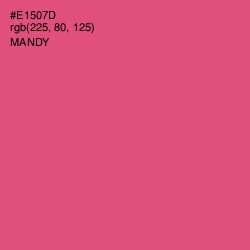 #E1507D - Mandy Color Image