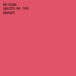 #E15468 - Mandy Color Image