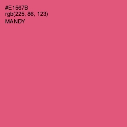 #E1567B - Mandy Color Image