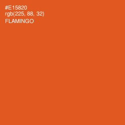 #E15820 - Flamingo Color Image
