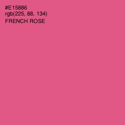 #E15886 - French Rose Color Image
