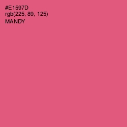 #E1597D - Mandy Color Image