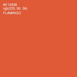 #E15A38 - Flamingo Color Image