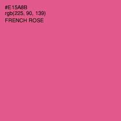 #E15A8B - French Rose Color Image