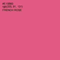 #E15B83 - French Rose Color Image