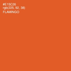 #E15C26 - Flamingo Color Image