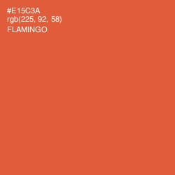 #E15C3A - Flamingo Color Image