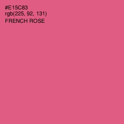 #E15C83 - French Rose Color Image