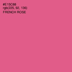 #E15C88 - French Rose Color Image