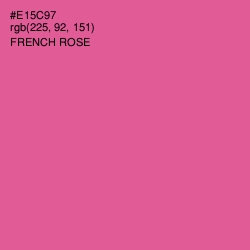 #E15C97 - French Rose Color Image