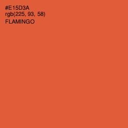 #E15D3A - Flamingo Color Image