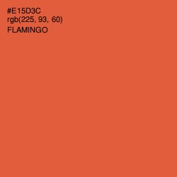 #E15D3C - Flamingo Color Image