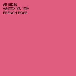 #E15D80 - French Rose Color Image