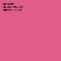 #E15D89 - French Rose Color Image