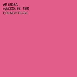 #E15D8A - French Rose Color Image