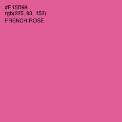 #E15D98 - French Rose Color Image