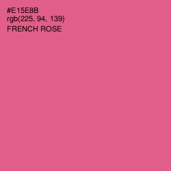 #E15E8B - French Rose Color Image