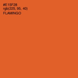 #E15F28 - Flamingo Color Image