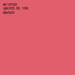 #E15F6D - Mandy Color Image