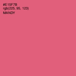 #E15F7B - Mandy Color Image