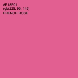 #E15F91 - French Rose Color Image