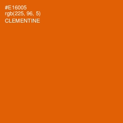 #E16005 - Clementine Color Image