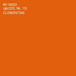 #E1600D - Clementine Color Image