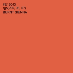 #E16043 - Burnt Sienna Color Image