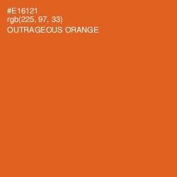 #E16121 - Outrageous Orange Color Image