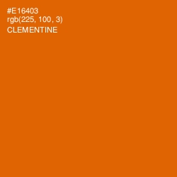 #E16403 - Clementine Color Image
