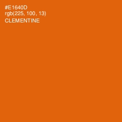 #E1640D - Clementine Color Image