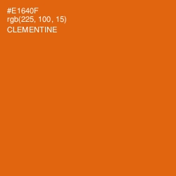 #E1640F - Clementine Color Image