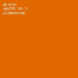 #E16701 - Clementine Color Image